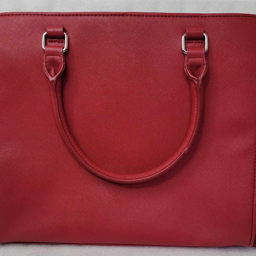 Nine West Ruby Red Christmas Double Handle And Sh… - image 2